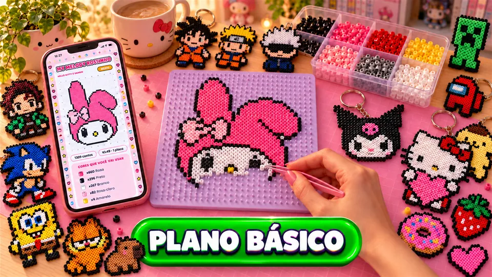 Plano Básico: +1.200 moldes de Hama Beads