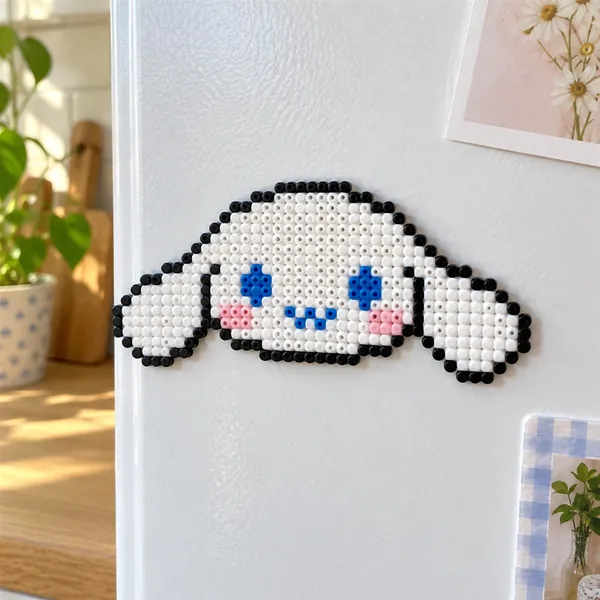Cinnamoroll em Hama Beads, ímã