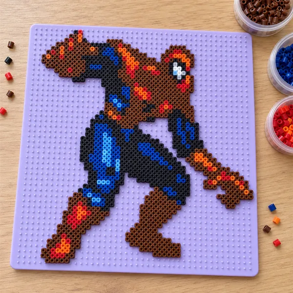 Homem-Aranha em Hama Beads